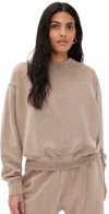 Slvrlake Cinch Crew Sweatshirt Sedona In Brown