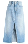 Slvrlake Cotton Denim Midi Skirt In Nevermind