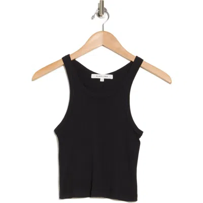 Slvrlake Cotton Ribbed Crop Tank In Black