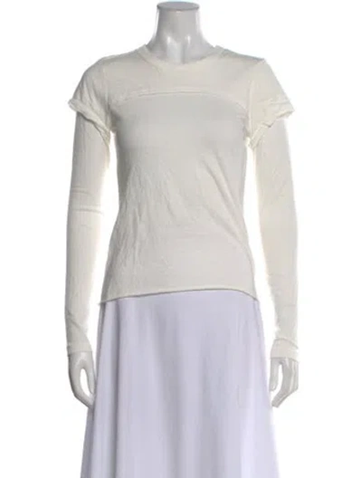 Pre-owned Slvrlake Crew Neck Long Sleeve Top W/ Tags In Neutral