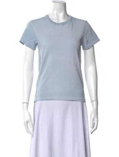 Pre-owned Slvrlake Crew Neck Short Sleeve T-shirt In Blue