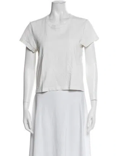 Pre-owned Slvrlake Crew Neck Short Sleeve T-shirt In White