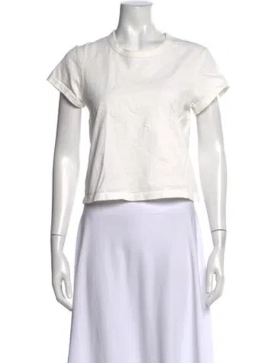 Pre-owned Slvrlake Crew Neck Short Sleeve T-shirt In White