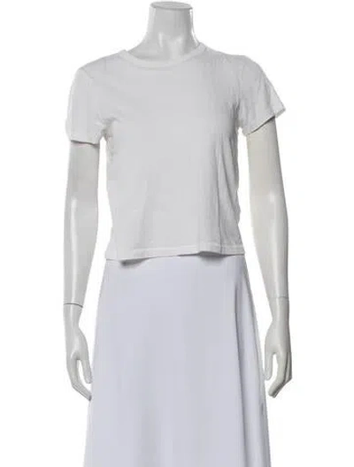 Pre-owned Slvrlake Crew Neck Short Sleeve T-shirt In White