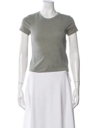 Pre-owned Slvrlake Crew Neck Short Sleeve T-shirt In White