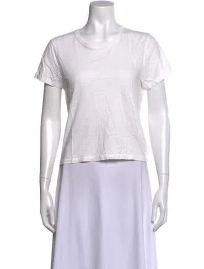 Pre-owned Slvrlake Crew Neck Short Sleeve T-shirt In White