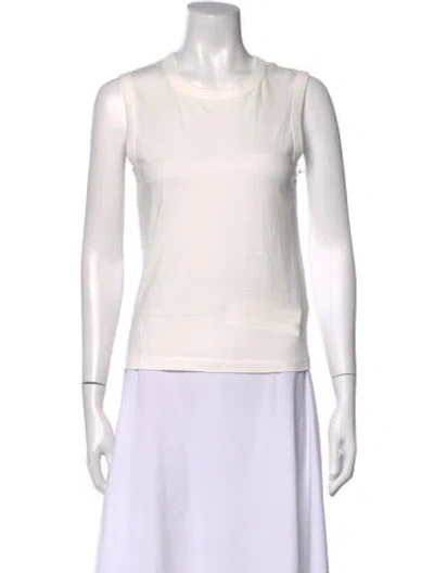 Pre-owned Slvrlake Crew Neck Sleeveless Top W/ Tags In White