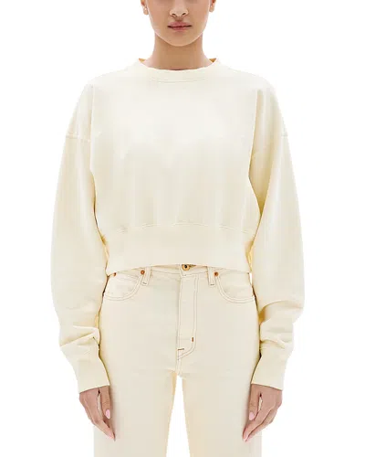 Slvrlake Crop Crewneck Sweatshirt In Neutral