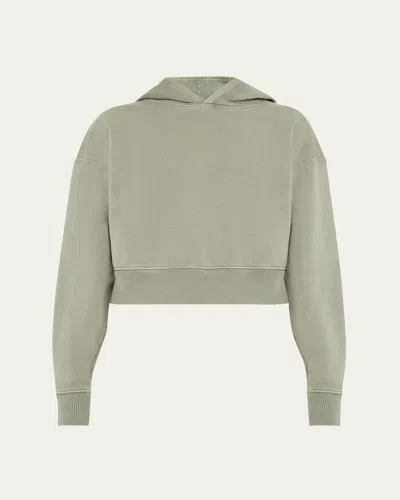 Slvrlake Cropped Hoodie In Shadow Gre