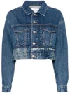 Slvrlake Cropped Jacket In Blue