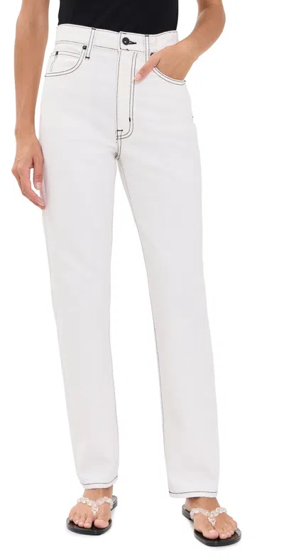 Slvrlake Dakota Boyfriend Jeans Cloud Dancer In Gray