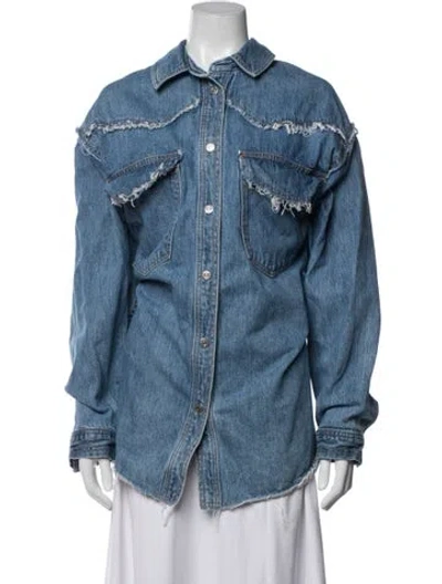 Pre-owned Slvrlake Denim Jacket In Blue