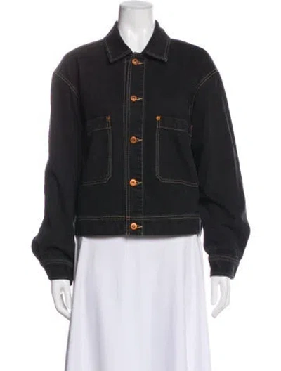 Pre-owned Slvrlake Denim Jacket In Gray