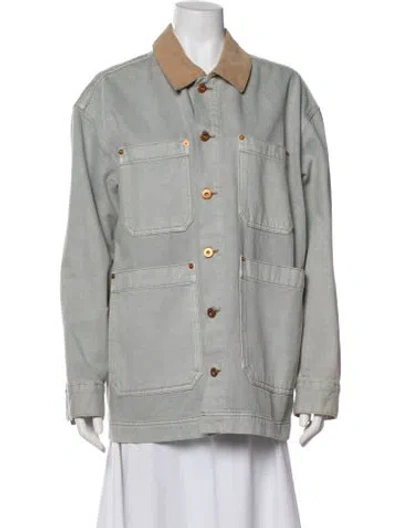 Pre-owned Slvrlake Denim Jacket In Gray