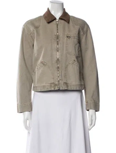Pre-owned Slvrlake Denim Jacket In Neutral