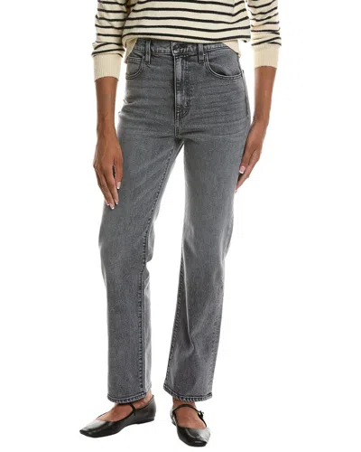 Slvrlake London High-rise Straight-leg Jeans In Gray