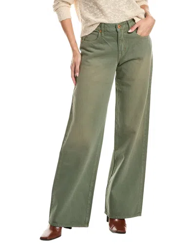 Slvrlake Denim Mica Wide Leg Jean In Green