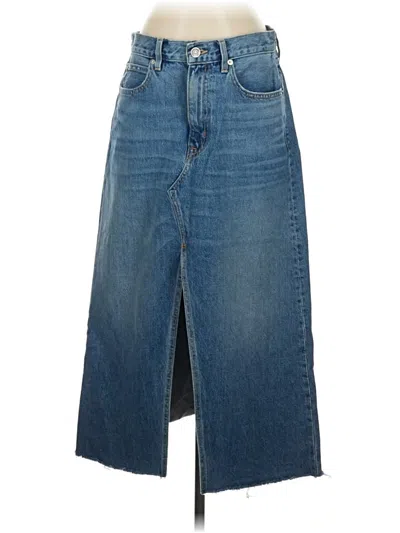 Pre-owned Slvrlake Denim Skirt In Blue