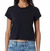Slvrlake Square Short Sleeve Tee In Raven In Blue