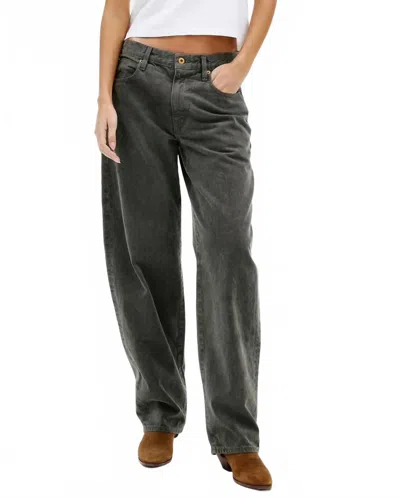 Slvrlake Brooklyn Straight Leg Jeans In Black Coal In Multi