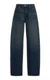 Slvrlake Ella Rigid Mid-rise Curved-leg Jeans In Blue
