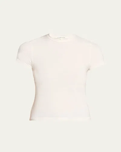 Slvrlake Fitted Crewneck Tee In White