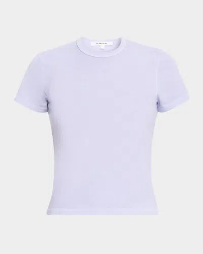 Slvrlake Fitted Cropped Baby Tee In Purple