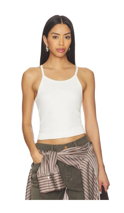 Slvrlake Fitted Rib Tank Top In White