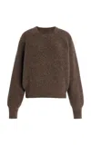 Slvrlake Florence Cinch Crew Sweater Walnut In Brown