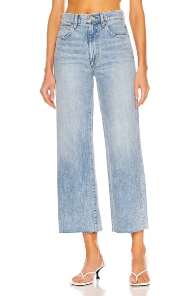 Slvrlake Grace Crop Jean In Crosby In Blue