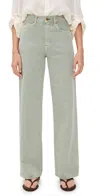 Slvrlake Grace Hem Jeans Joshua Tree In Green