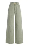 Slvrlake Grace Hem Rigid High-rise Wide-leg Jeans