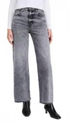 Slvrlake Grace High Rise Ankle Jean In Ghost Dancer In Gray