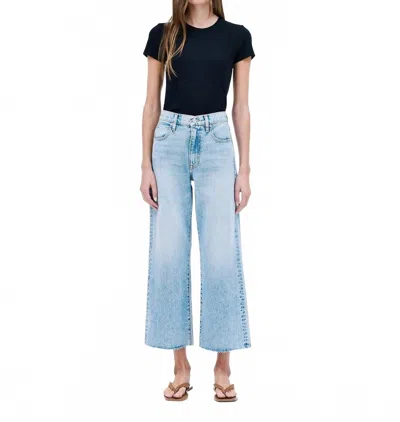 Slvrlake Grace High Rise Crop Jeans In Crosby In Blue