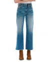 Slvrlake Grace High Rise Cropped Wide Jeans In Bluebird In Blue