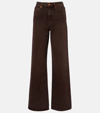 Slvrlake Grace High-rise Wide-leg Jeans In Blue