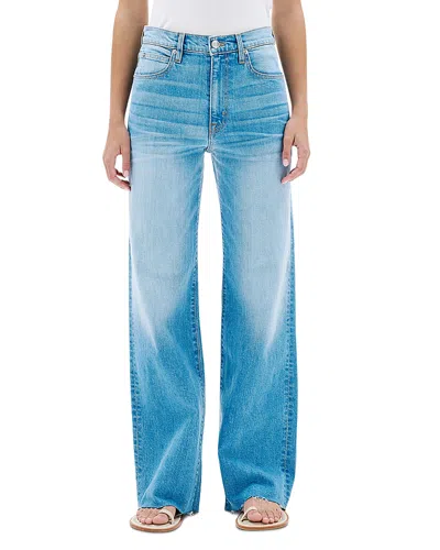 Slvrlake Grace High Rise Wide Leg Jeans In Slow Dancer In Blue