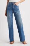 Slvrlake London High Waist Ankle Straight Leg Jeans In River Runs Deep