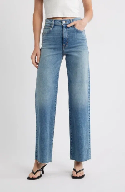 Slvrlake Grace High Waist Wide Leg Jeans In Blue