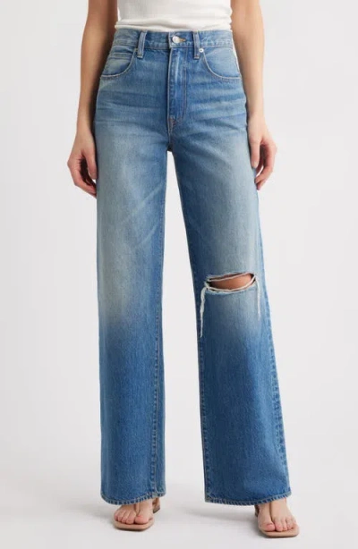 Slvrlake Grace High Waist Wide Leg Jeans In Heavy Hitter