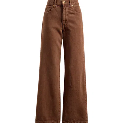 Slvrlake Grace High Waist Wide Leg Jeans In Northern Cedar