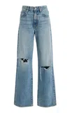 Slvrlake Grace Rigid High-rise Wide-leg Jeans In Brown