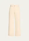 Slvrlake Grace Soft Cotton Pants In Ecru