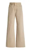 Slvrlake London Rigid High-rise Straight-leg Jeans In Brown