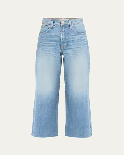 Slvrlake Grace Wide Ankle Jeans With Raw Hem