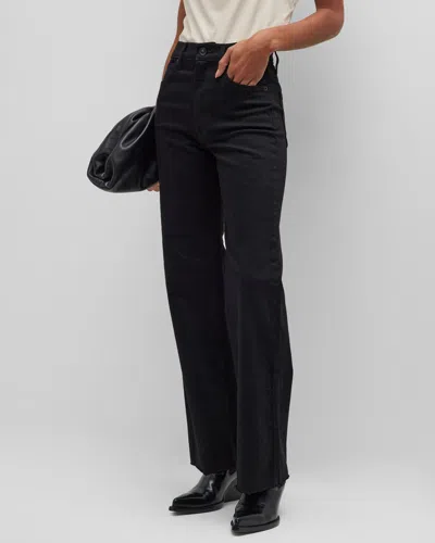 Slvrlake Grace Wide-leg Jeans In Black