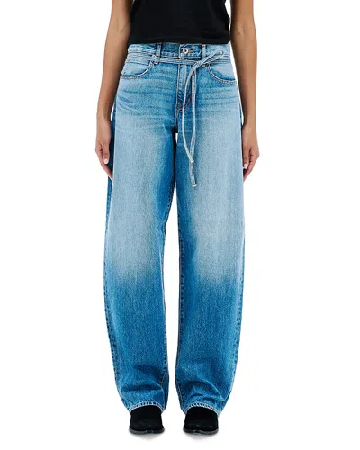 Slvrlake Hailey Low Rise Barrel Jeans In Day Dreamer In Blue