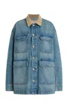 Slvrlake Hayden Denim Chore Jacket In Blue
