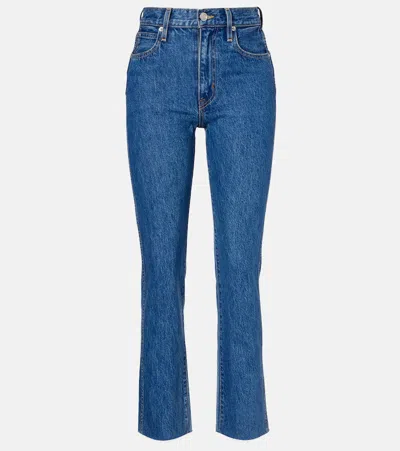 Slvrlake Hero Cropped Slim Jeans In Blue