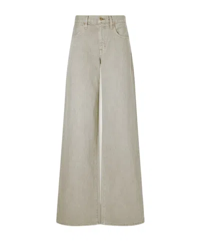 Slvrlake Mica Low-rise Wide-leg Jeans In Green